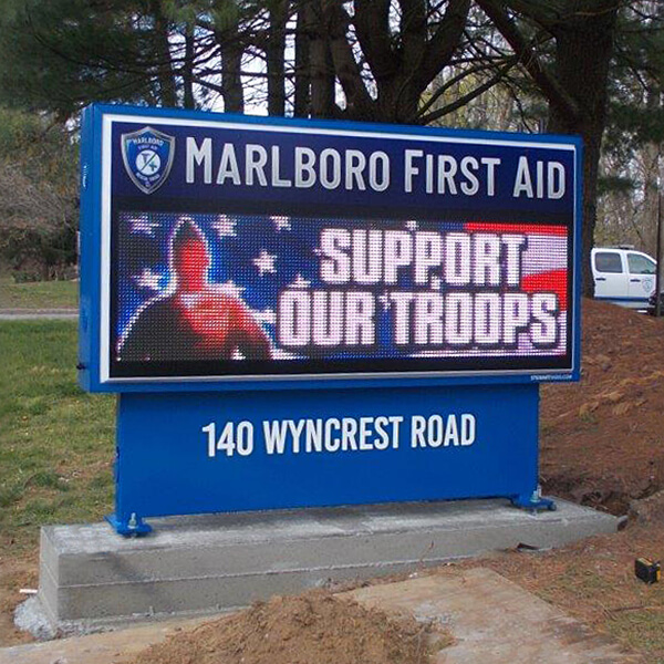 Municipal Sign for Marlboro First Aid
