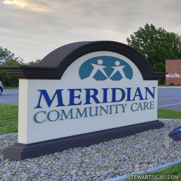 Business Sign for Meridian Community Care
