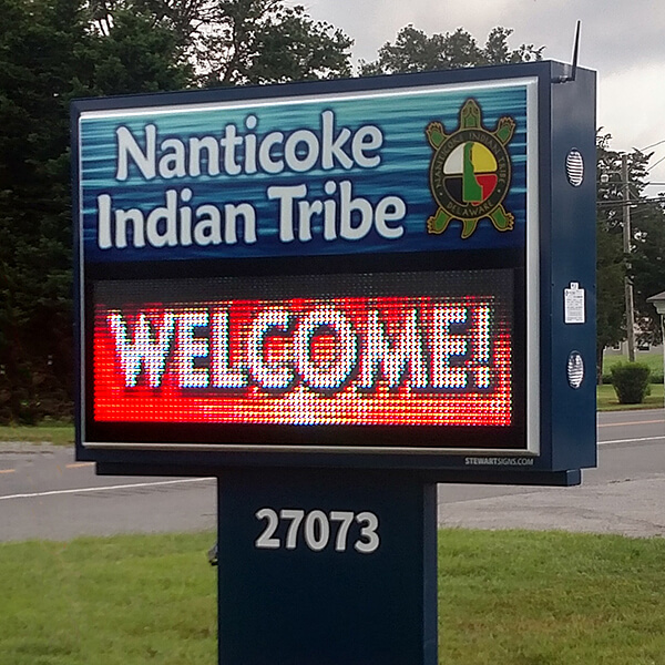 Municipal Sign for Nanticoke Indian Association