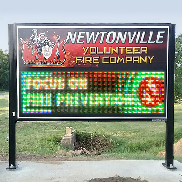 Municipal Sign for Newtonville Volunteer Fire Company