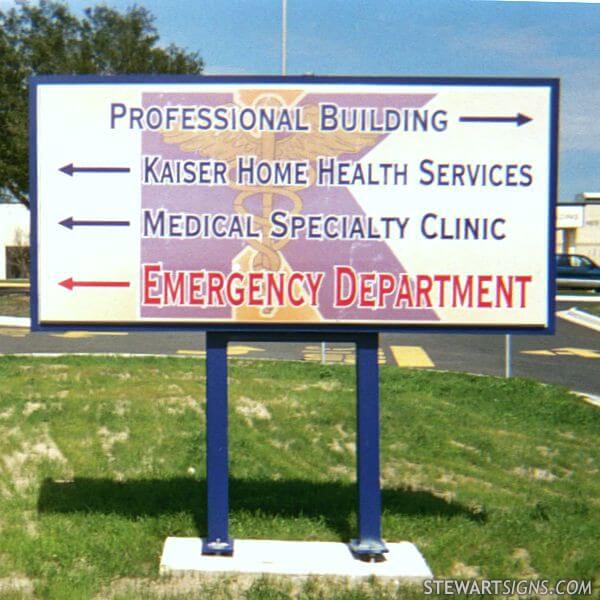 Business Sign for Otto Kaiser Memorial Hospital