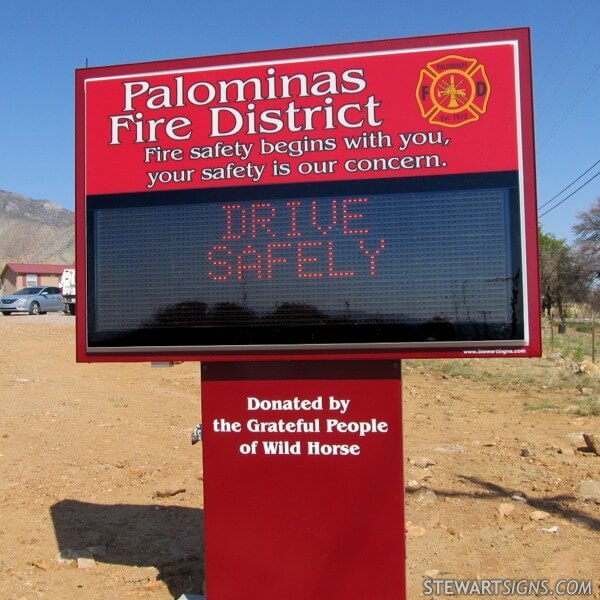 Municipal Sign for Palominas Fire District