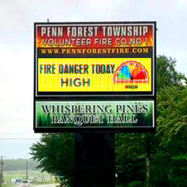 Municipal Sign for Penn Forest Township Volunteer Fire Co. #1