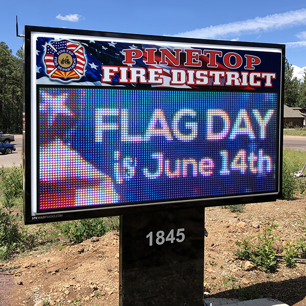 Municipal Sign for Pinetop Fire District