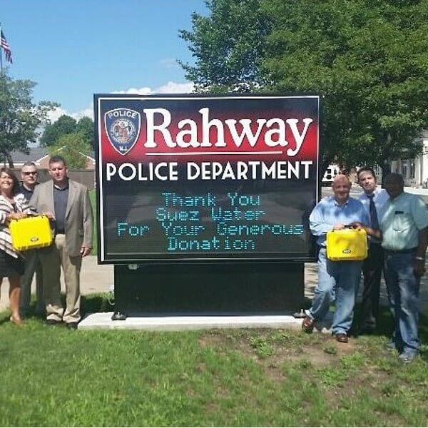 Municipal Sign for Rahway Police Department