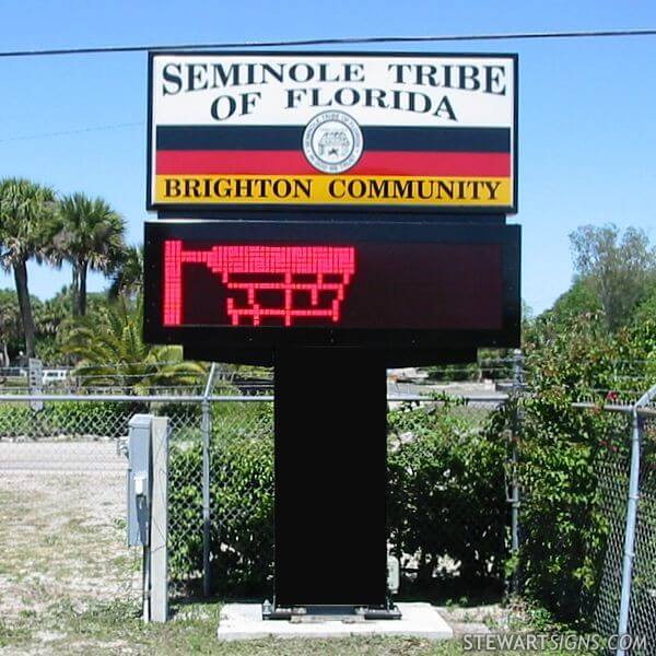 Municipal Sign for Seminole Tribe of Florida