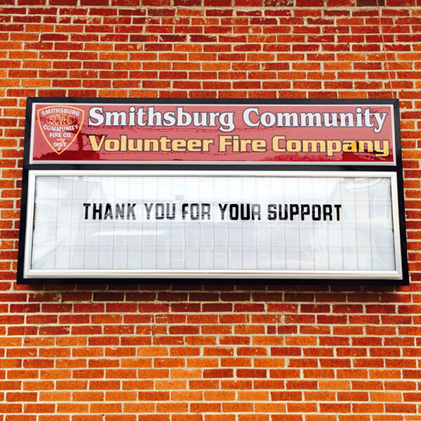 Municipal Sign for Smithsburg Community Volunteer Fire Company