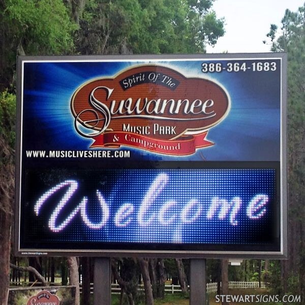 Municipal Sign for Spirit of the Suwannee