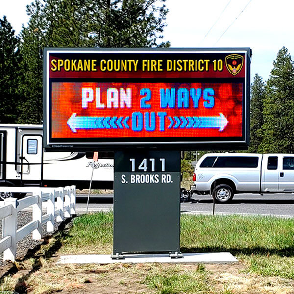 Municipal Sign for Spokane County Fire District 10