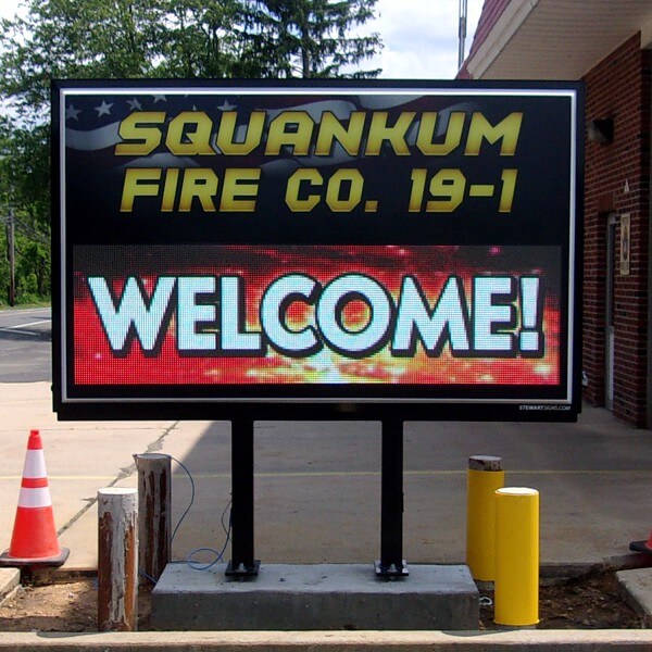 Municipal Sign for Squankum Fire Company #1