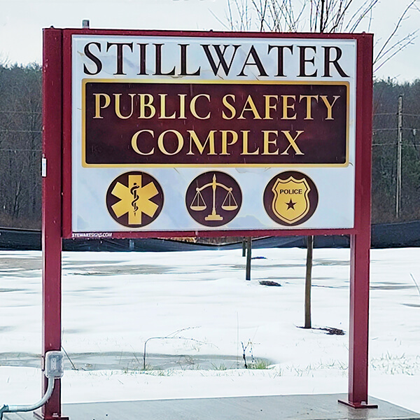 Municipal Sign for Stillwater Public Safety Facility