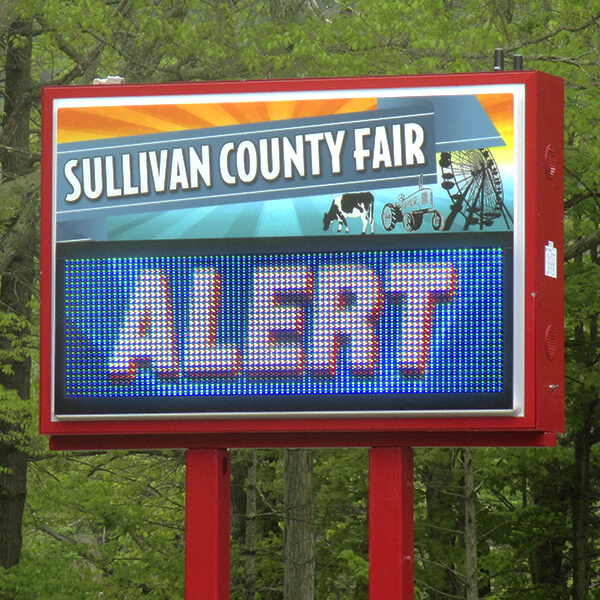 Municipal Sign for Sullivan County Fair