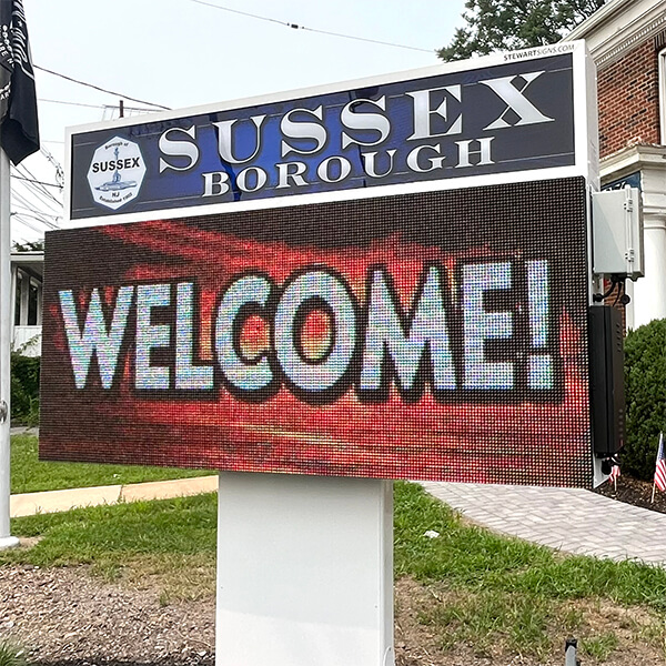 Municipal Sign for Borough of Sussex