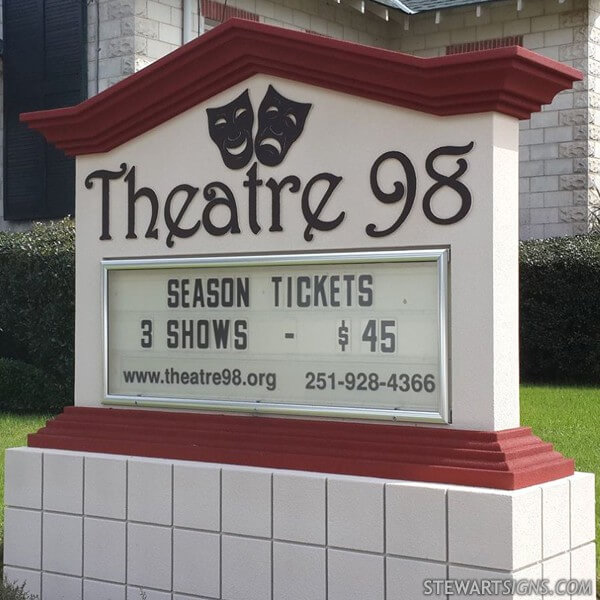 Civic Sign for Theatre 98