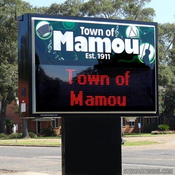 Municipal Sign for Town of Mamou