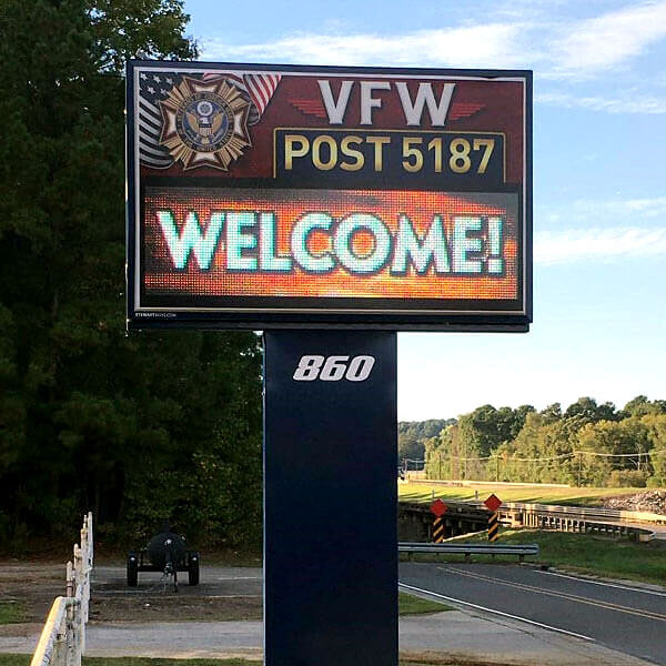 Civic Sign for VFW Post 5187