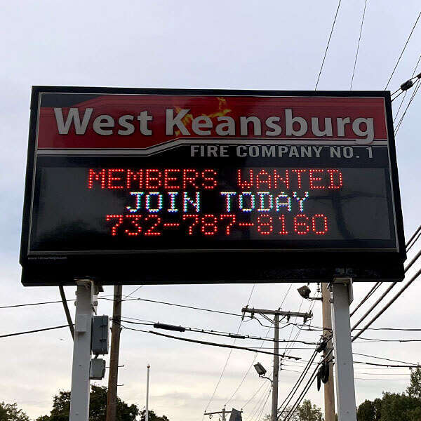 Municipal Sign for West Keansburg Fire Co. No. 1