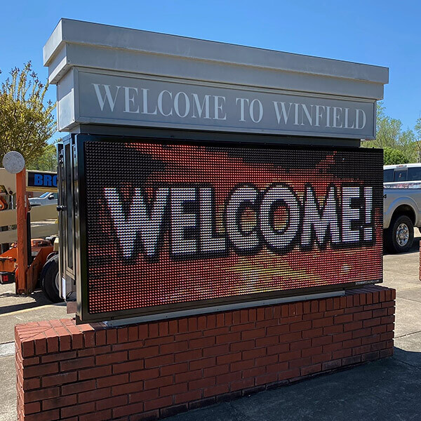 Municipal Sign for Winfield City Hall