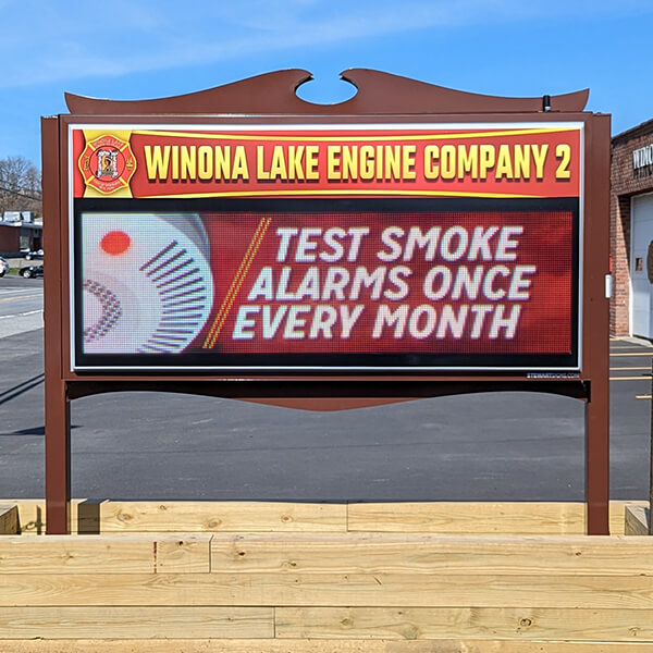 Municipal Sign for Winona Lake Engine Company 2