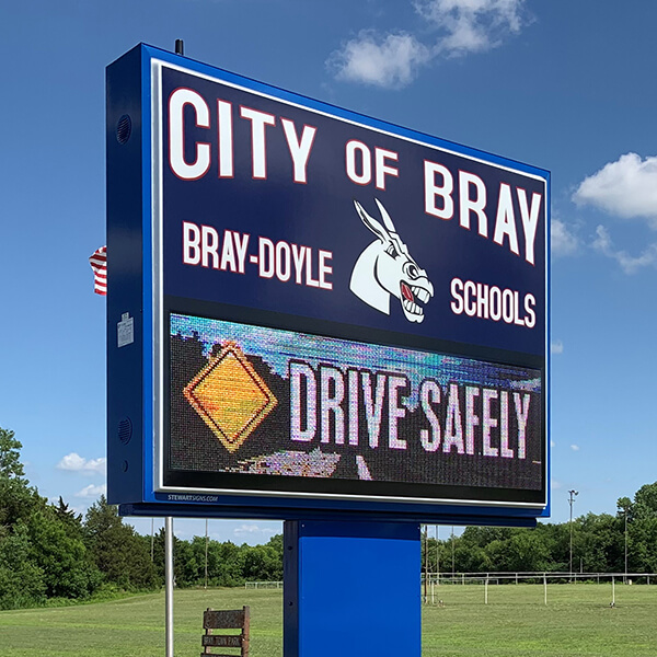 Municipal Sign for City of Bray