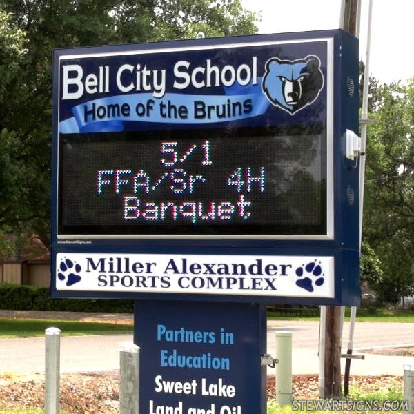 School Sign for Bell City School