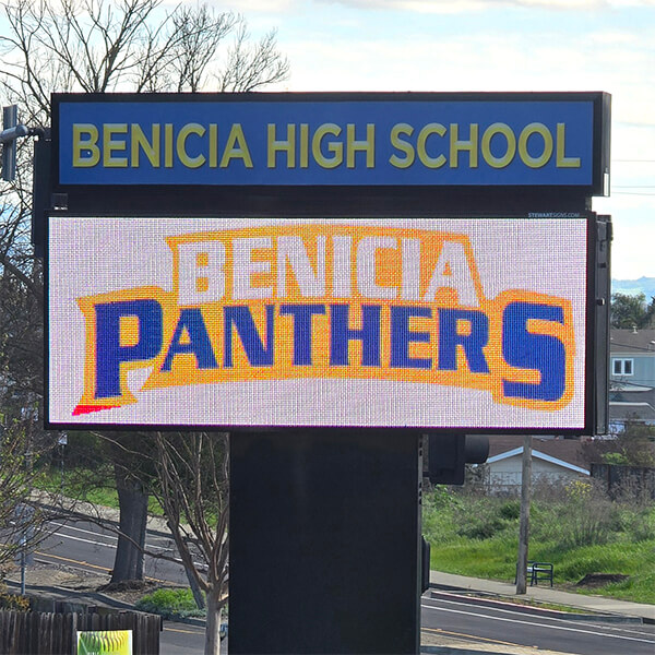 School Sign for Benicia High School