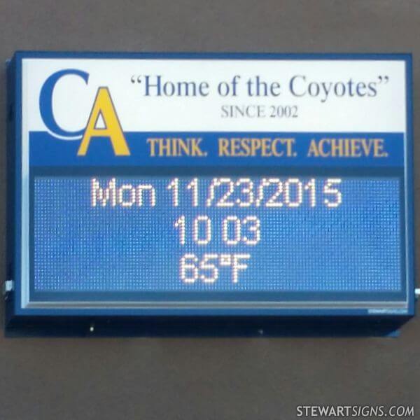 School Sign for Camelback Academy