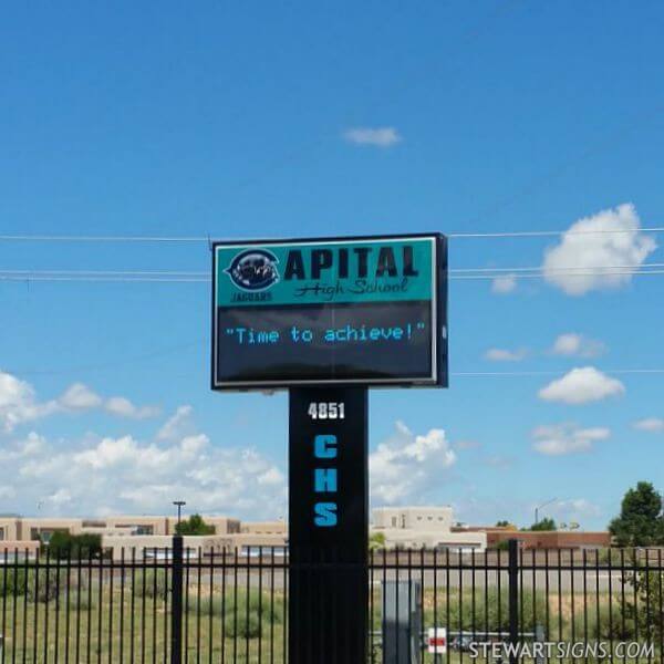 School Sign for Capital High School