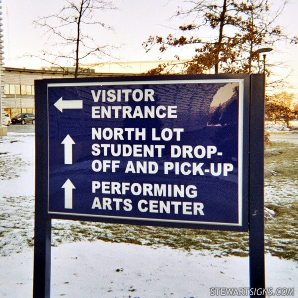 School Sign for Carl Sandburg High School
