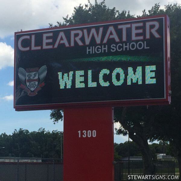 School Sign for Clearwater High School