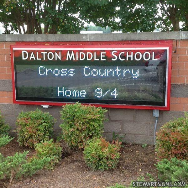 School Sign for Dalton Middle School