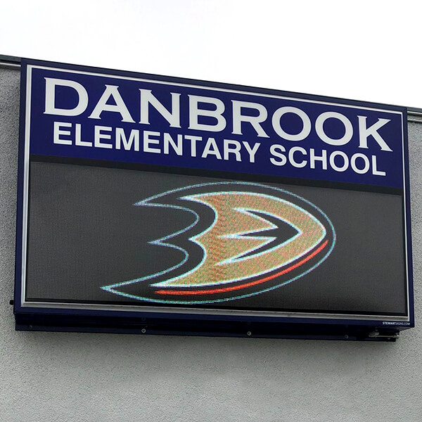 School Sign for Danbrook Elementary School