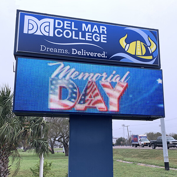 School Sign for Del Mar College - Northwest Center