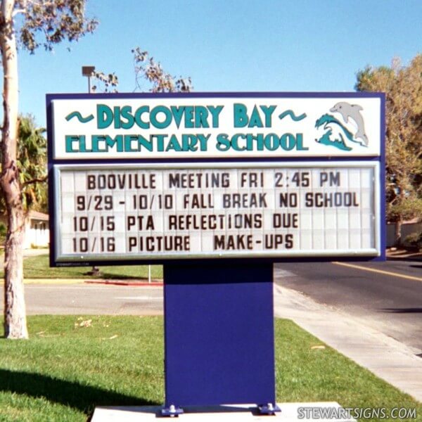 School Sign for Byron Union Elementary School District