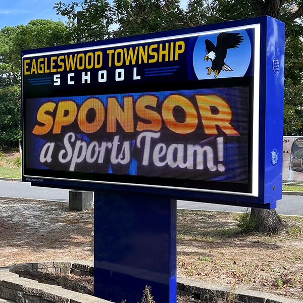 School Sign for Eagleswood Township School