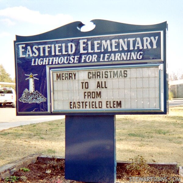 School Sign for Eastfield Elementary School