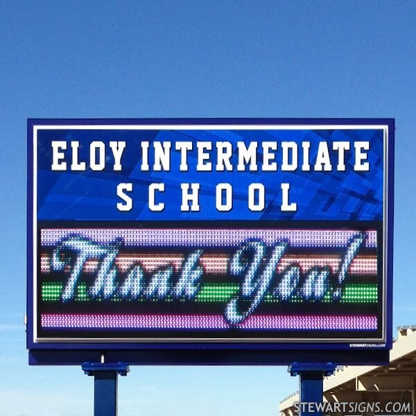 School Sign for Eloy Intermediate School