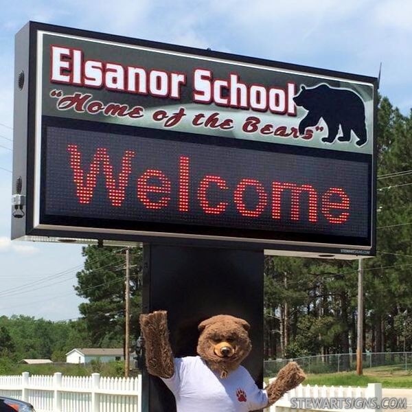 School Sign for Elsanor  School