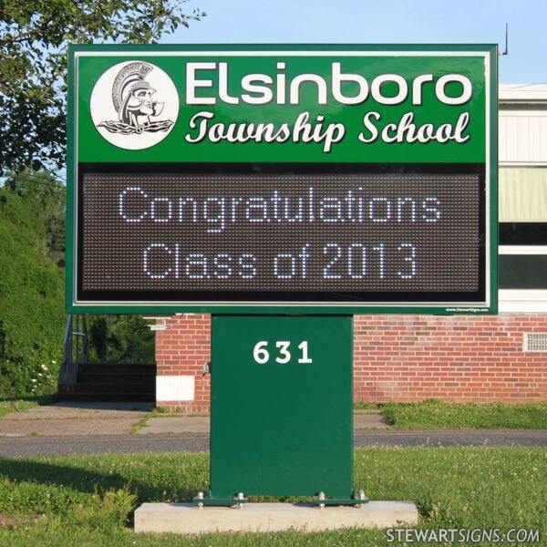 School Sign for Elsinboro Township School
