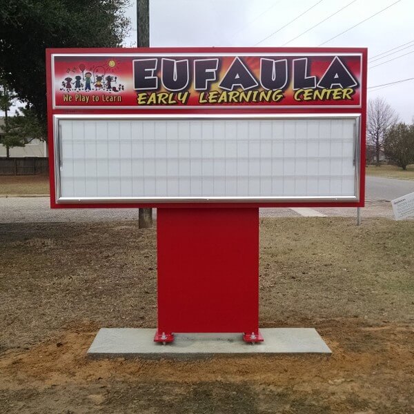 School Sign for Eufaula Early Learning Center