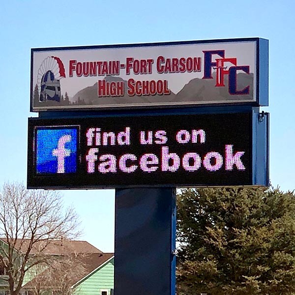 School Sign for Fountain - Fort Carson High School