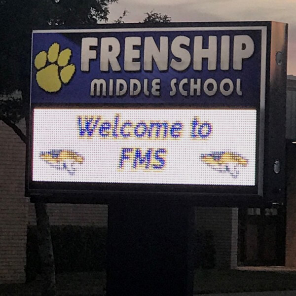 School Sign for Frenship Middle School
