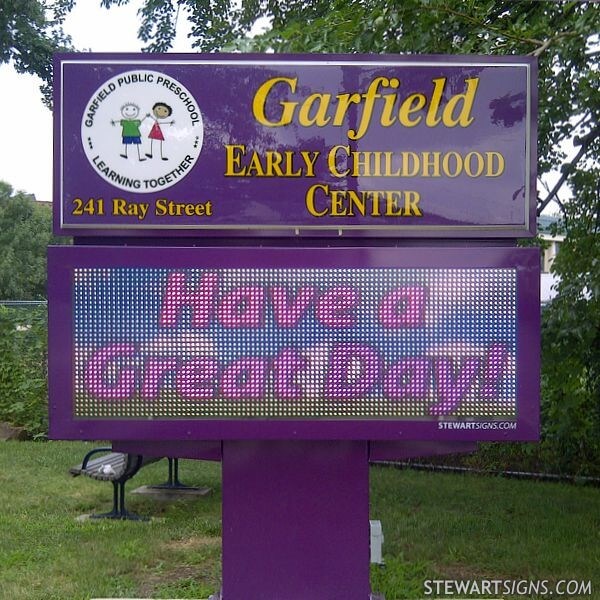 School Sign for Garfield Early Childhood Center