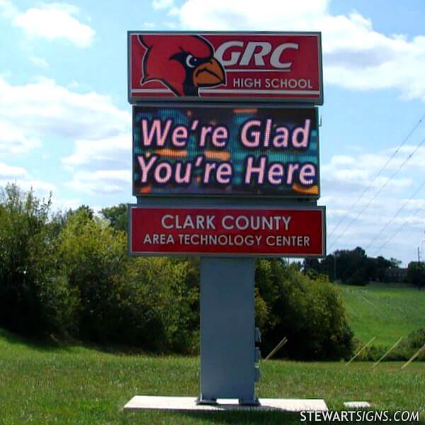 School Sign for George Rogers Clark High School