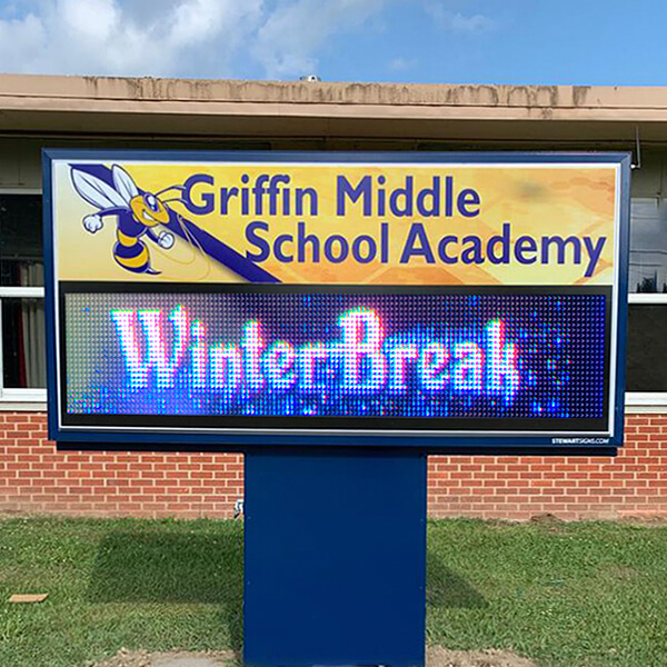 School Sign for Griffin Middle School Academy