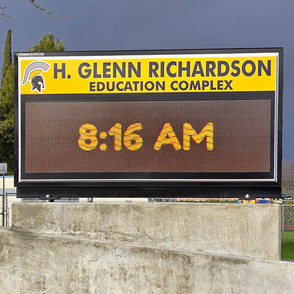 School Sign for H. Glenn Richardson Elementary