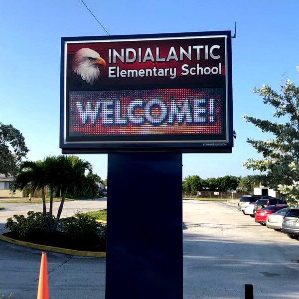 School Sign for Indialantic Elementary School