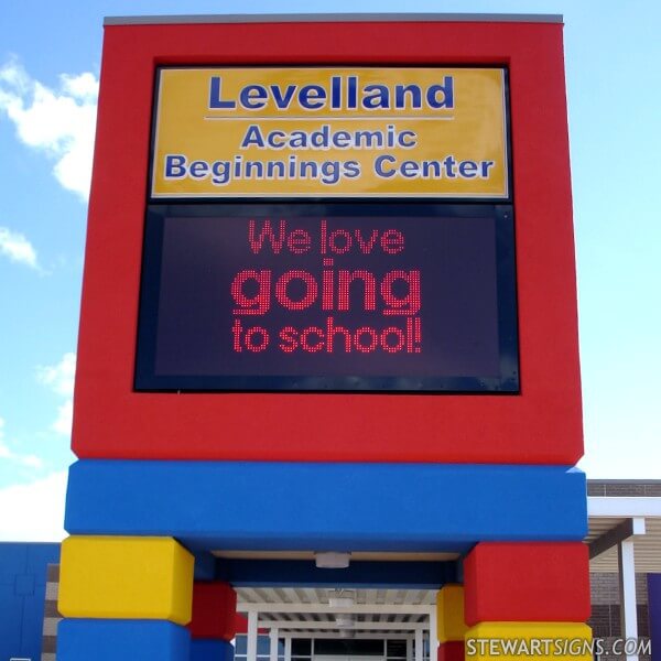 School Sign for Levelland Academic Beginnings Center
