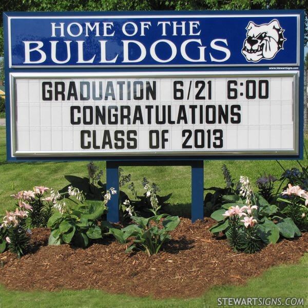 School Sign for Lyman Memorial High School