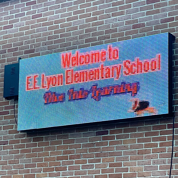 School Sign for Lyon Elementary School